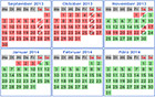 Belegungskalender FW "Grode Stuw"